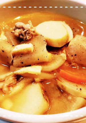 ごま油で簡単！おいしい！基本の具沢山豚汁-レシピのメイン写真