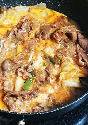 余ったすき焼きで親戚丼-レシピのメイン写真