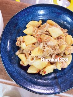 豚バラと山芋の梅肉炒め-レシピのメイン写真