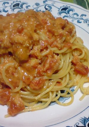 簡単☆蟹のトマトクリームパスタ-レシピのメイン写真