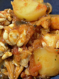 たらと白子のトマト煮込み-レシピのメイン写真