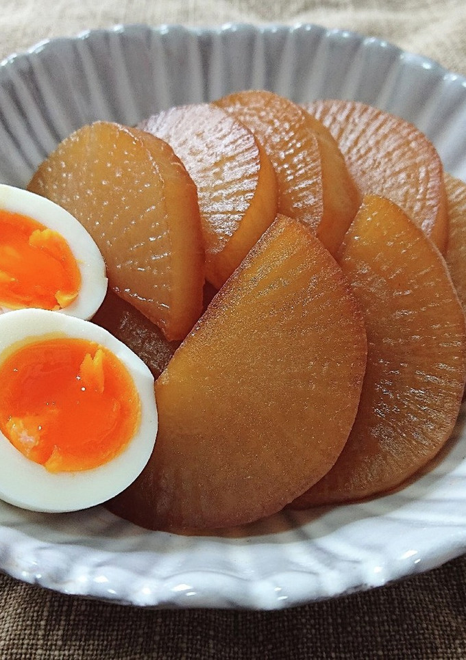 レンジで時短大根の煮物ゆで卵添え（動画有-レシピのメイン写真
