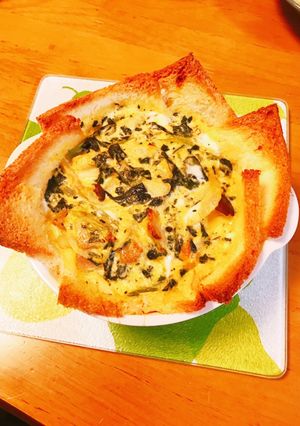 サンドイッチパンでパンキッシュ☆-レシピのメイン写真