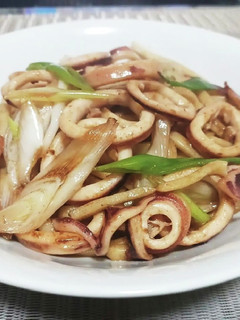 超簡単!イカとネギの醤油焼きうどん!!-レシピのメイン写真
