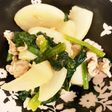 Rp.18 かぶと豚肉deだし炒め