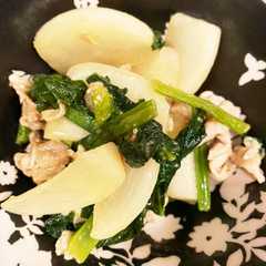 รูปของ Rp.18 かぶと豚肉deだし炒め