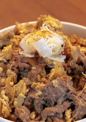 お肉とたまごがふわふわ牛丼-レシピのメイン写真