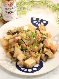 簡単!唐揚げと厚揚げ大根炒め-レシピのメイン写真