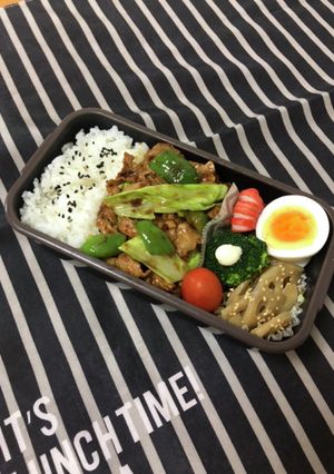男子高校生弁当11/10回鍋肉弁当-レシピのメイン写真