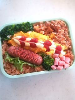 高校生オムライス弁当2021.11.10-レシピのメイン写真