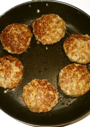 50%ひき肉ハンバーグ♪簡単食物繊維鉄分-レシピのメイン写真