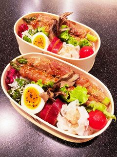 高校生弁当 アスパラの肉巻き弁当-レシピのメイン写真