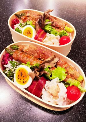 高校生弁当　アスパラの肉巻き弁当-レシピのメイン写真