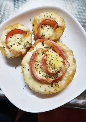 ダイエット低糖質大豆粉ベーコンチーズパン-レシピのメイン写真
