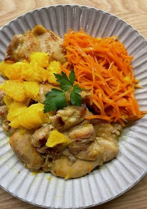鶏肉と人参のオレンジ煮-レシピのメイン写真