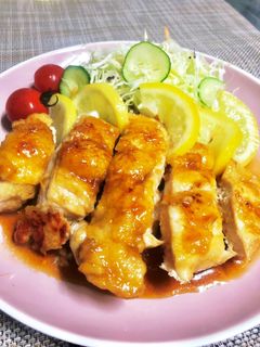 さっぱり!ハニーレモンチキン、鶏胸肉-レシピのメイン写真