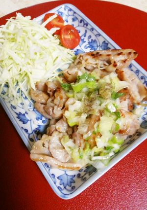 超簡単！豚ロースのねぎだれがけ-レシピのメイン写真