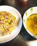 超楽々　上湯炒飯withスープ作ります