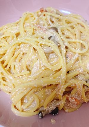 生クリーム不要！明太子クリームパスタ-レシピのメイン写真