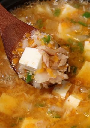 ツナ缶と豆腐でチゲを作ってみませんか-レシピのメイン写真