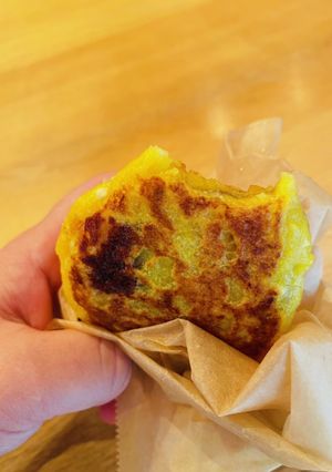 カボチャの梅枝餅風-レシピのメイン写真