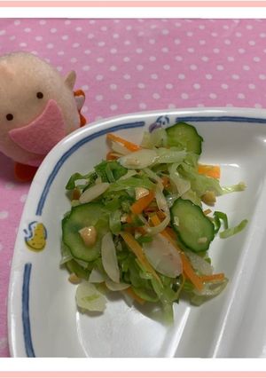 たべまる給食【ナッツサラダ】-レシピのメイン写真