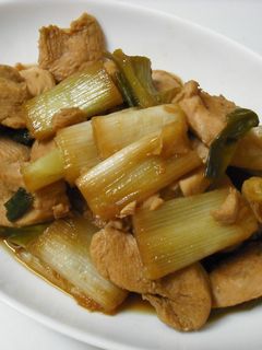 ノンオイル☆鶏ムネ肉とねぎの甘辛煮-レシピのメイン写真