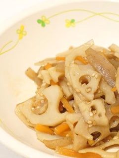 れんこんのきんぴら☆給食メニュー-レシピのメイン写真