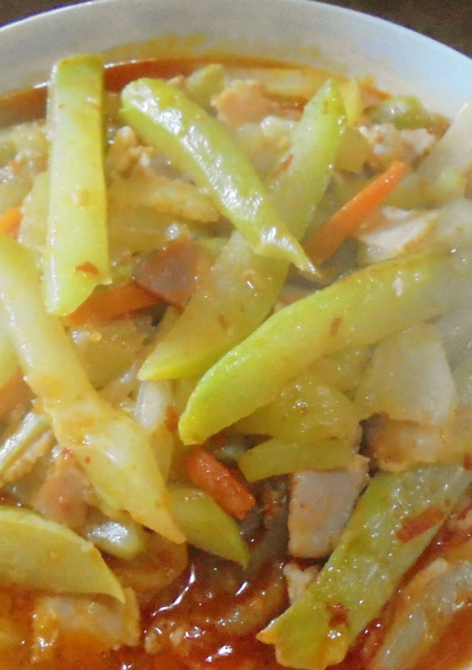 はやとうり、豆板醤炒め-レシピのメイン写真