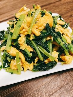 ご飯が進む!大根の葉と卵のオイスター炒め-レシピのメイン写真