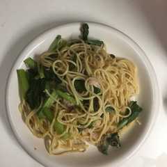 小松菜・ツナのパスタ-レシピのメイン写真