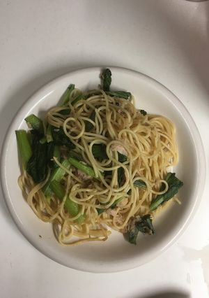 小松菜・ツナのパスタ-レシピのメイン写真