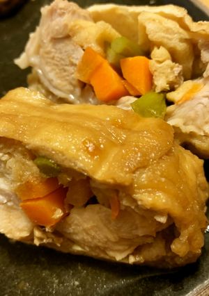 鶏モモ肉の油揚げロール煮-レシピのメイン写真