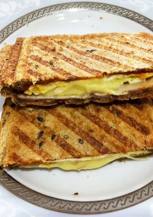 甘じょっぱホットサンド-レシピのメイン写真