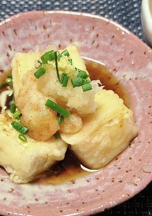 生姜風味！海老のせ揚げ出し豆腐-レシピのメイン写真