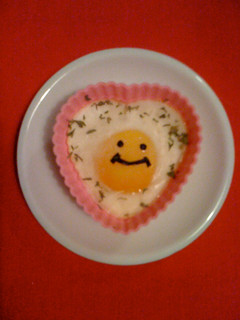 スマイリーな目玉焼き。*キャラ弁*-レシピのメイン写真