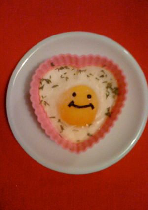 スマイリーな目玉焼き。＊キャラ弁＊-レシピのメイン写真