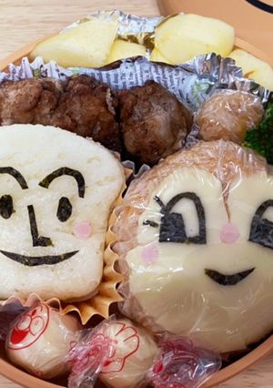 炊飯器ケチャップライス ドキンちゃん弁当-レシピのメイン写真