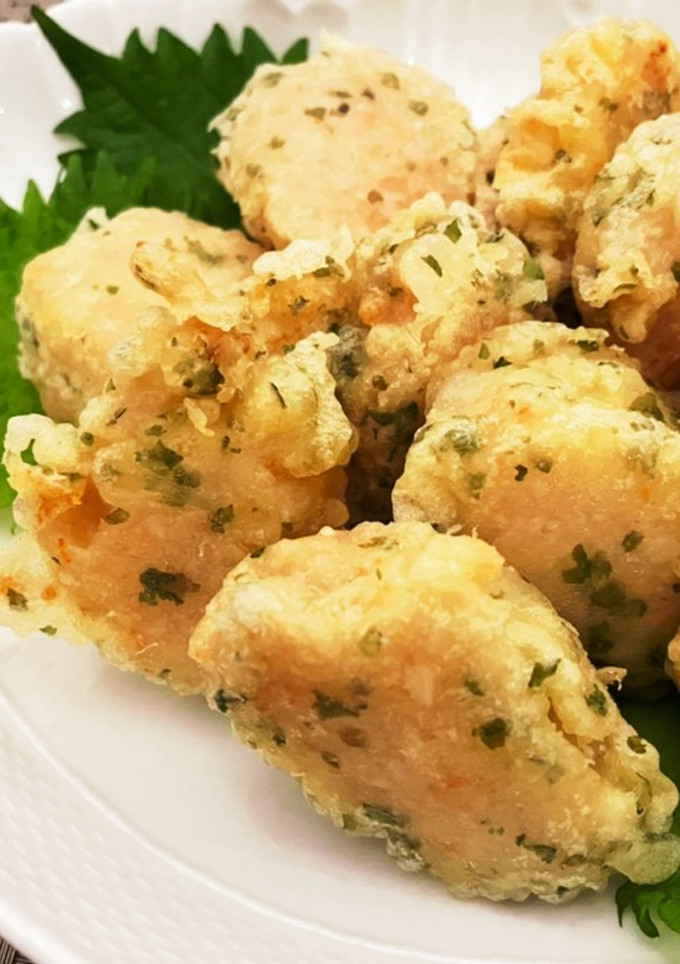 青のり香る♡海老とレンコンの和風揚げ-レシピのメイン写真