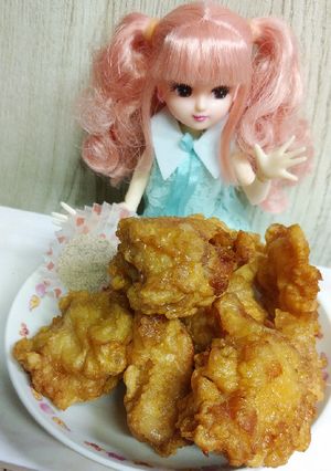 リカちゃん♡にんにく唐揚げ(卵衣)-レシピのメイン写真