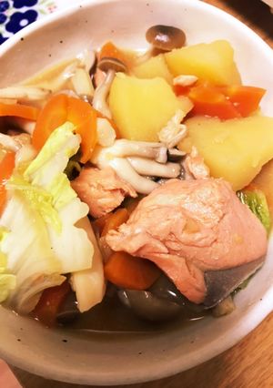 味噌バター石狩鍋-レシピのメイン写真