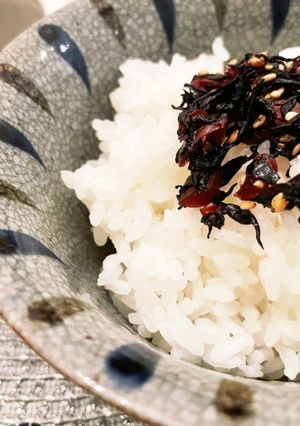 ご飯のお供♡カリカリ梅の実ひじき-レシピのメイン写真