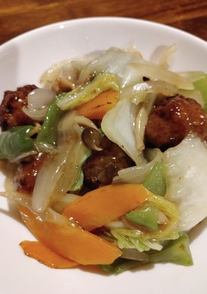 肉団子の野菜あんかけ-レシピのメイン写真