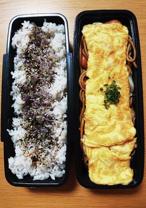 11/11 オムソバ弁当-レシピのメイン写真