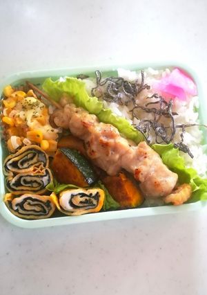 高校生 焼き鳥弁当2021.11.11-レシピのメイン写真
