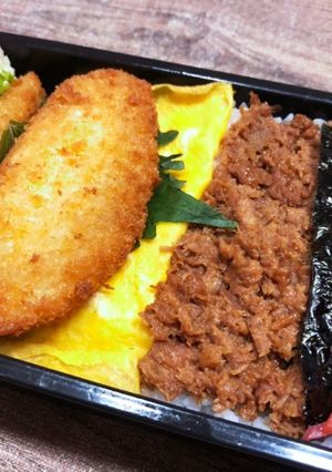 そぼろの親子丼弁当　1111-レシピのメイン写真