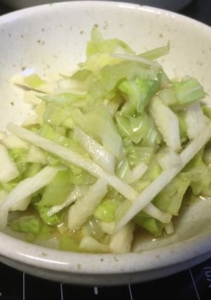 長芋とキャベツの酢めんつゆ和え-レシピのメイン写真