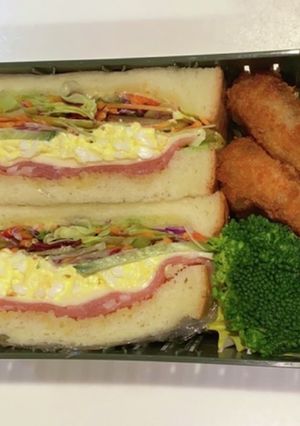 シャキシャキサンドイッチ弁当-レシピのメイン写真
