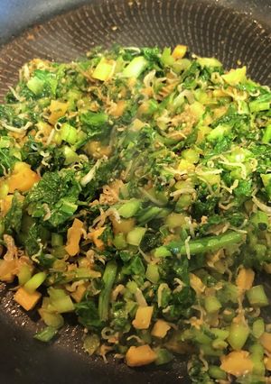 食べるふりかけ☆沢庵と蕪の葉のじゃこ炒め-レシピのメイン写真