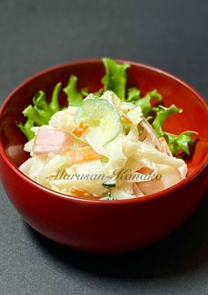 稲庭うどんはしっこサラダ-レシピのメイン写真